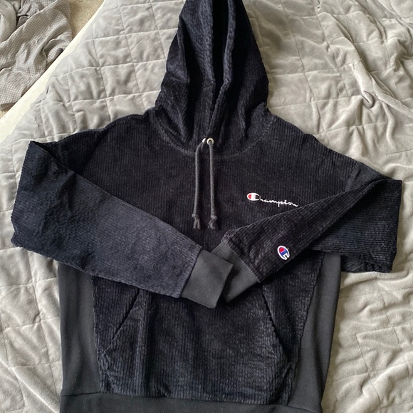 Champion corduroy ribbed hoodie medium (sold by Urban Outfitter) - Picture 1 of 3